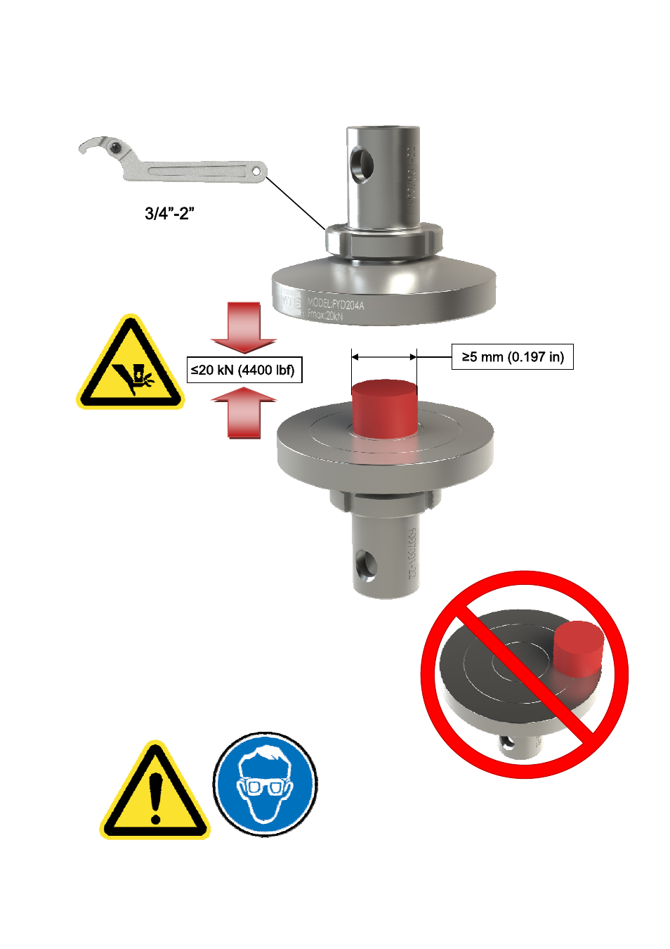 MTS Compression Platen-20 kN-SST User Manual | Page 2 / 2