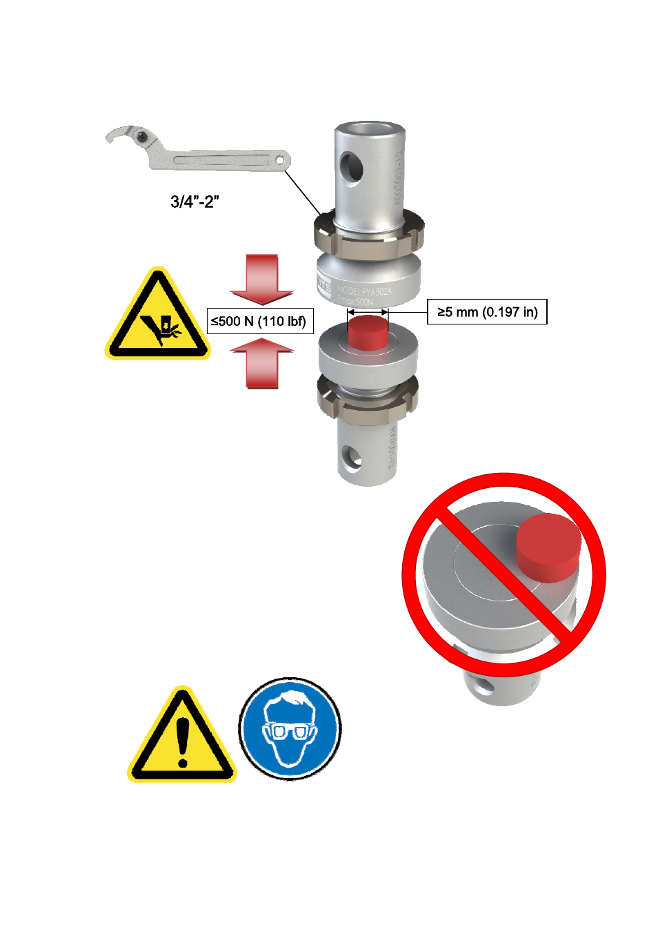 MTS Compression Platen-500 N-50mm User Manual | Page 2 / 2