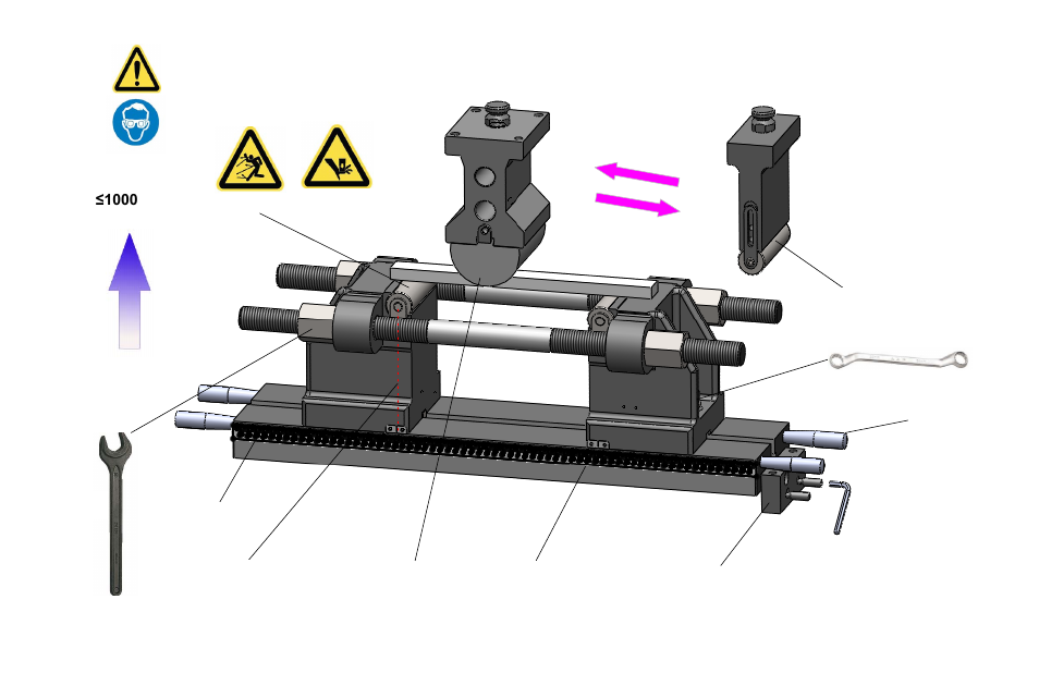 MTS Bend Fixture-1000 kN User Manual | Page 2 / 2