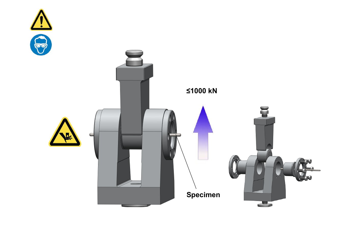 MTS Dual-Point Shear Fixture-1000 kN User Manual | Page 2 / 2