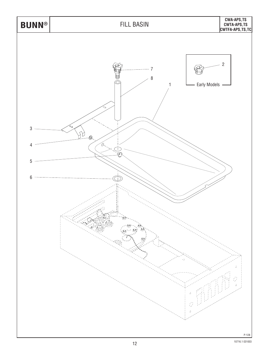 Bunn, Fill basin | Bunn CWTA-APS  EN User Manual | Page 12 / 32