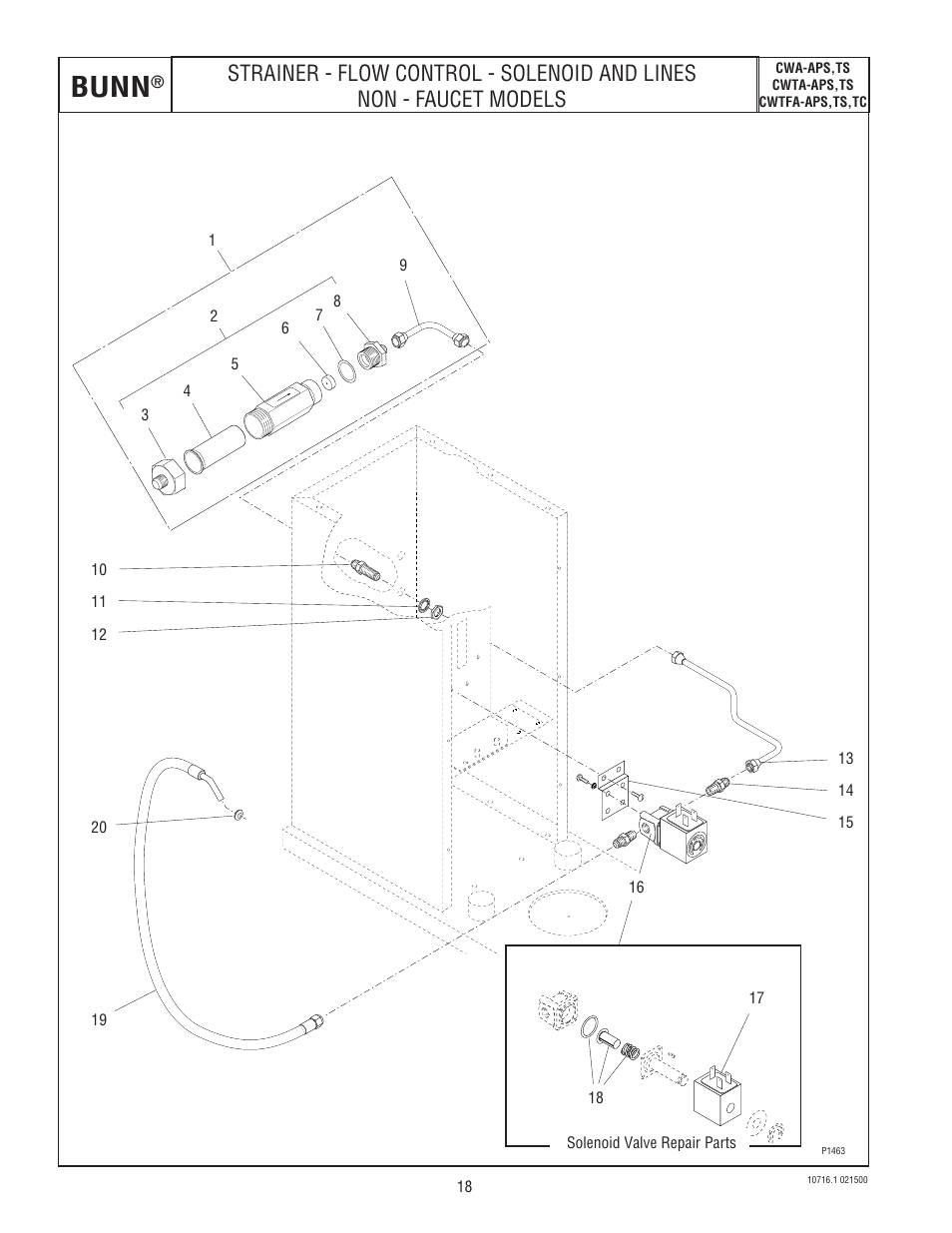 Bunn | Bunn CWTA-APS  EN User Manual | Page 18 / 32