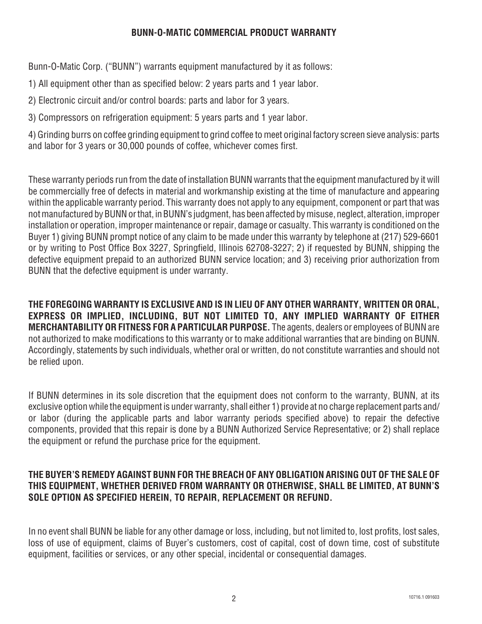 Bunn CWTA-APS  EN User Manual | Page 2 / 32