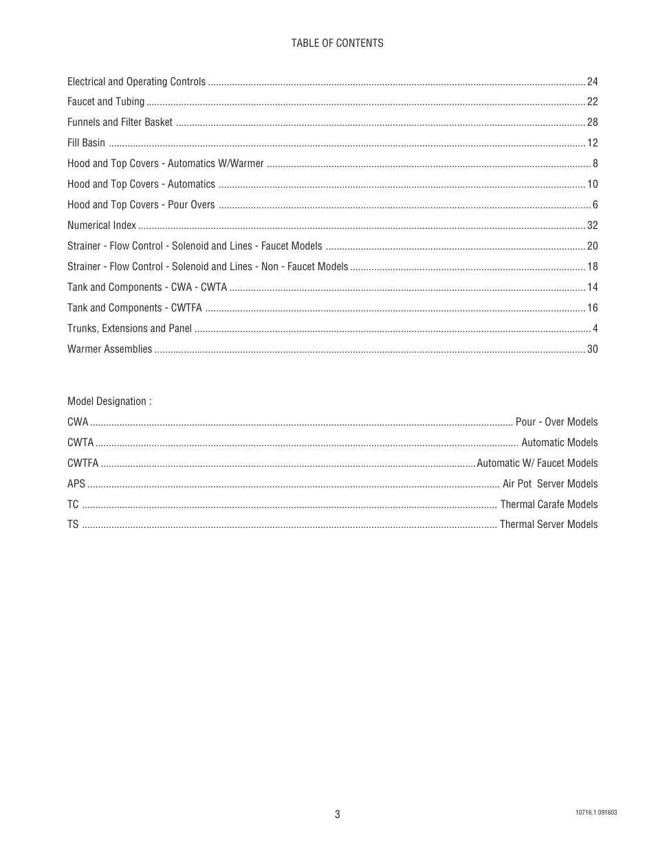 Bunn CWTA-APS  EN User Manual | Page 3 / 32