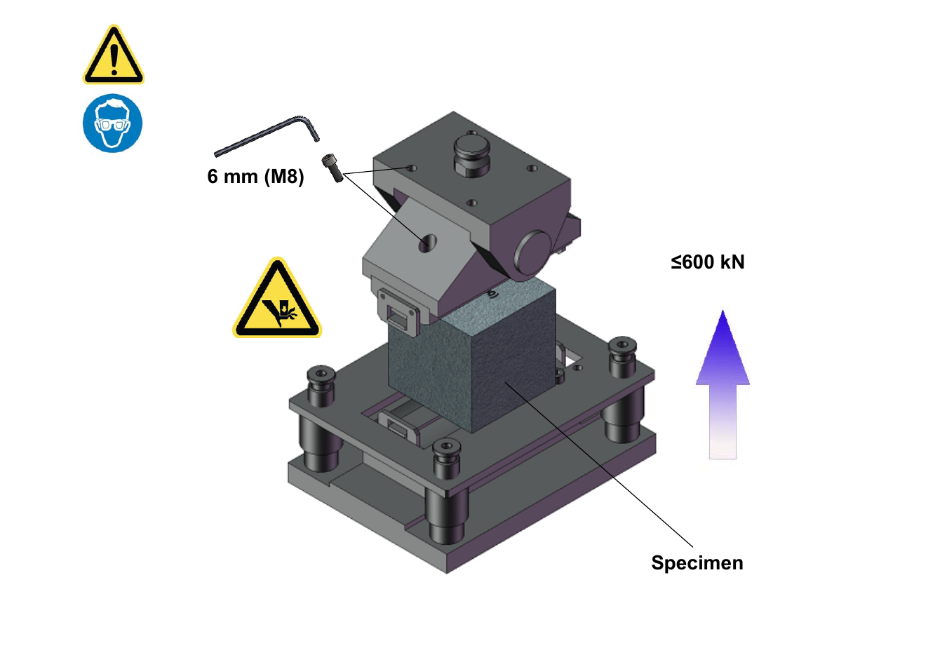 MTS Tensile Splitting Fixture for Concrete-600 kN User Manual | Page 2 / 2