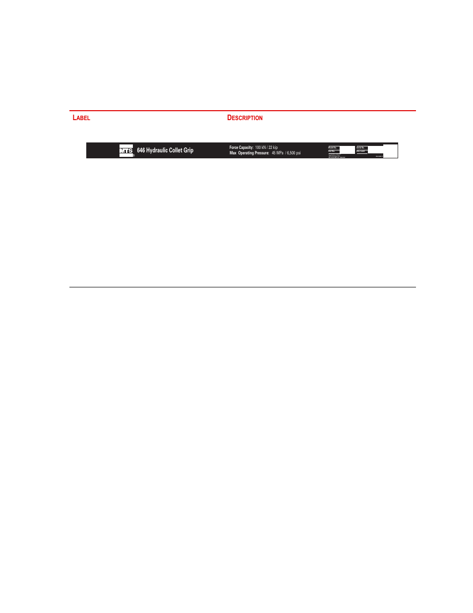 MTS Series 646 Hydraulic Collet Grips User Manual | Page 31 / 68