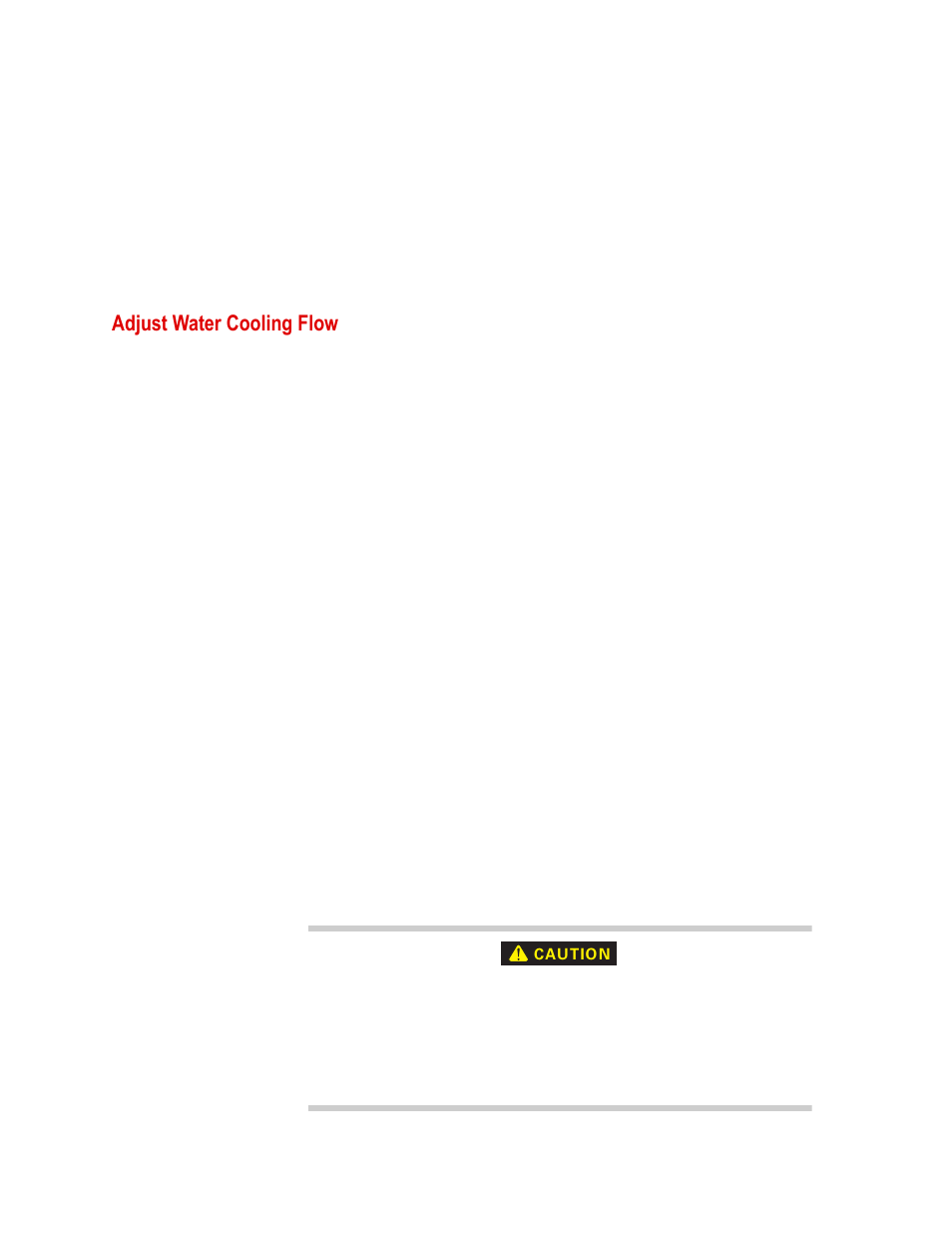 Adjust water cooling flow, Adjust water cooling flow 62 | MTS Series 646 Hydraulic Collet Grips User Manual | Page 62 / 68