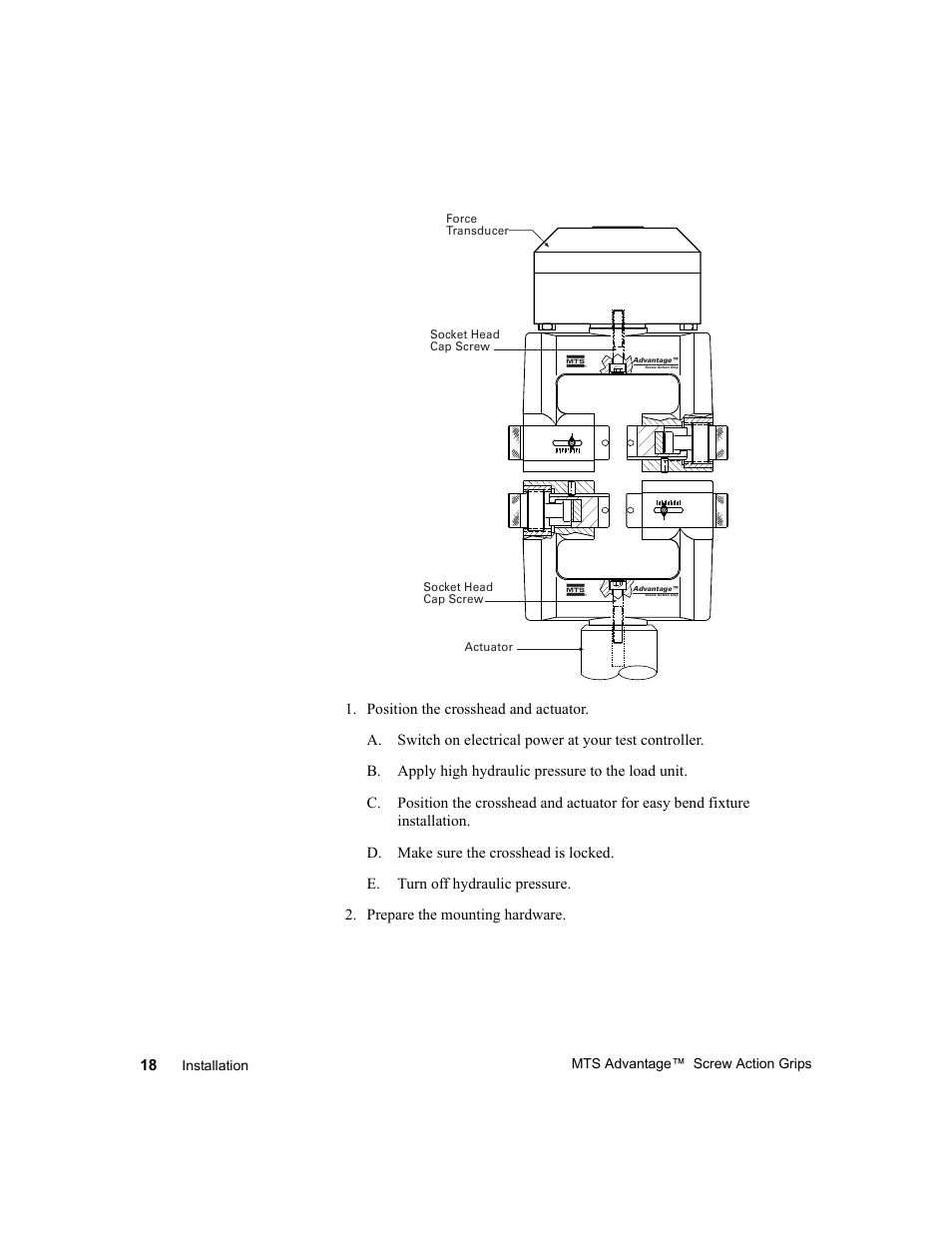 MTS Advantage Screw Action Grip User Manual | Page 18 / 46
