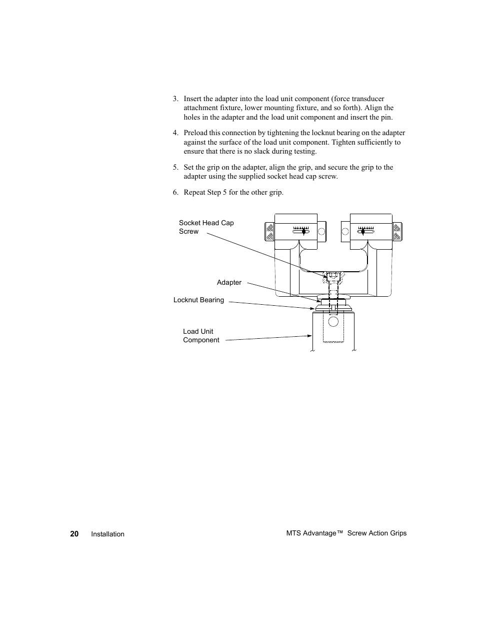 MTS Advantage Screw Action Grip User Manual | Page 20 / 46