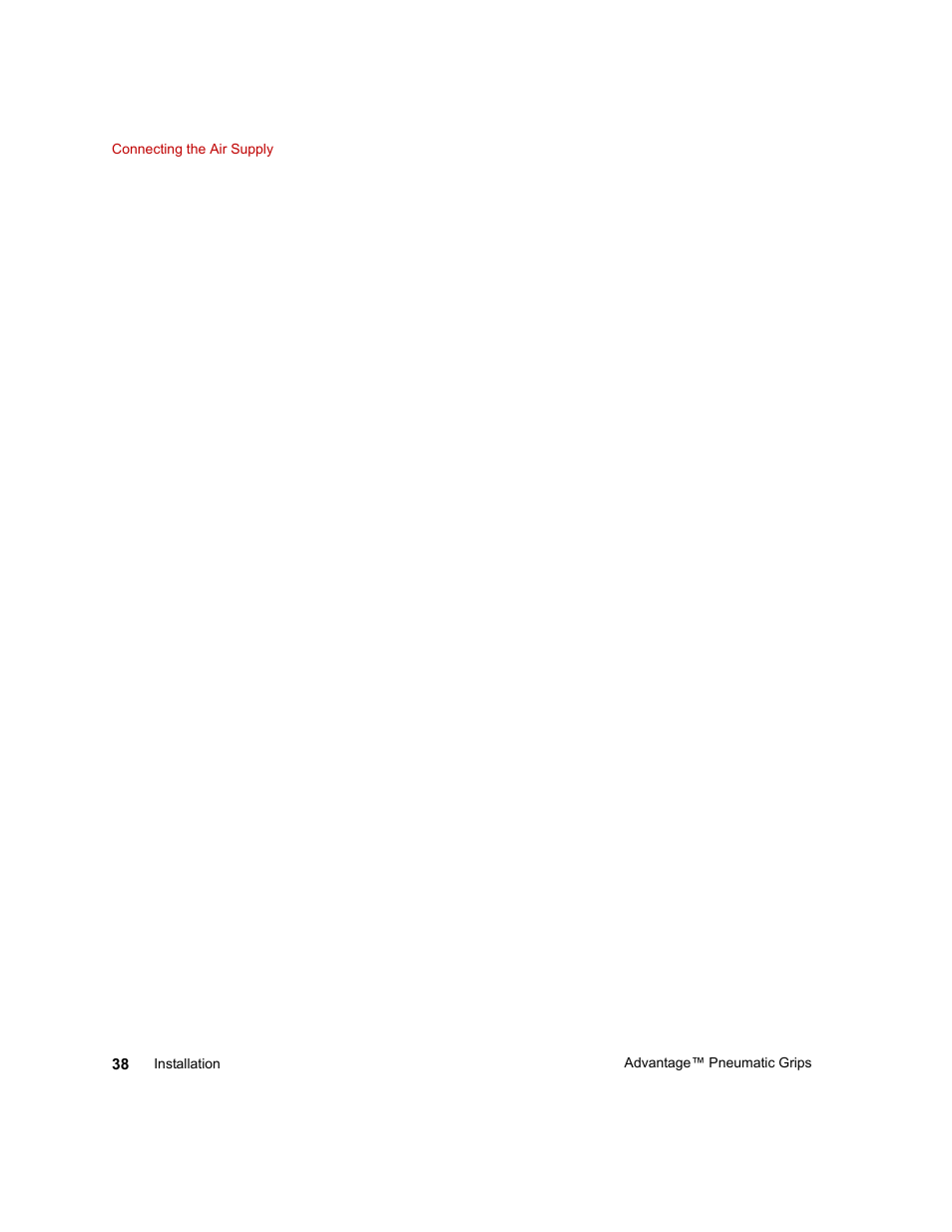 MTS Advantage Pneumatic Grips User Manual | Page 38 / 58