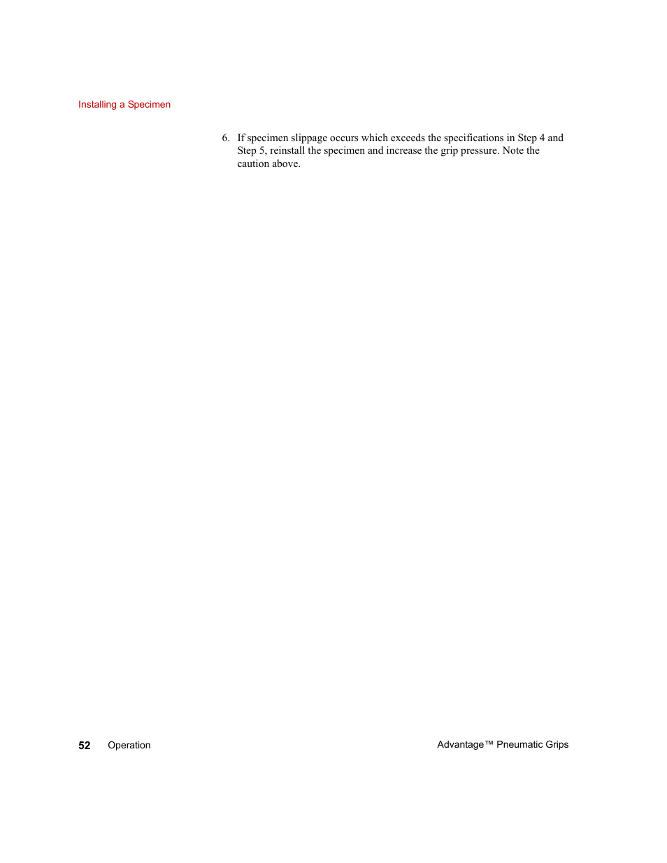 MTS Advantage Pneumatic Grips User Manual | Page 52 / 58