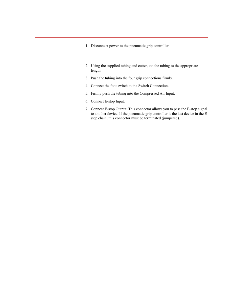 Installation, Installation 7 | MTS Fundamental Pneumatic Grip Controller User Manual | Page 7 / 12