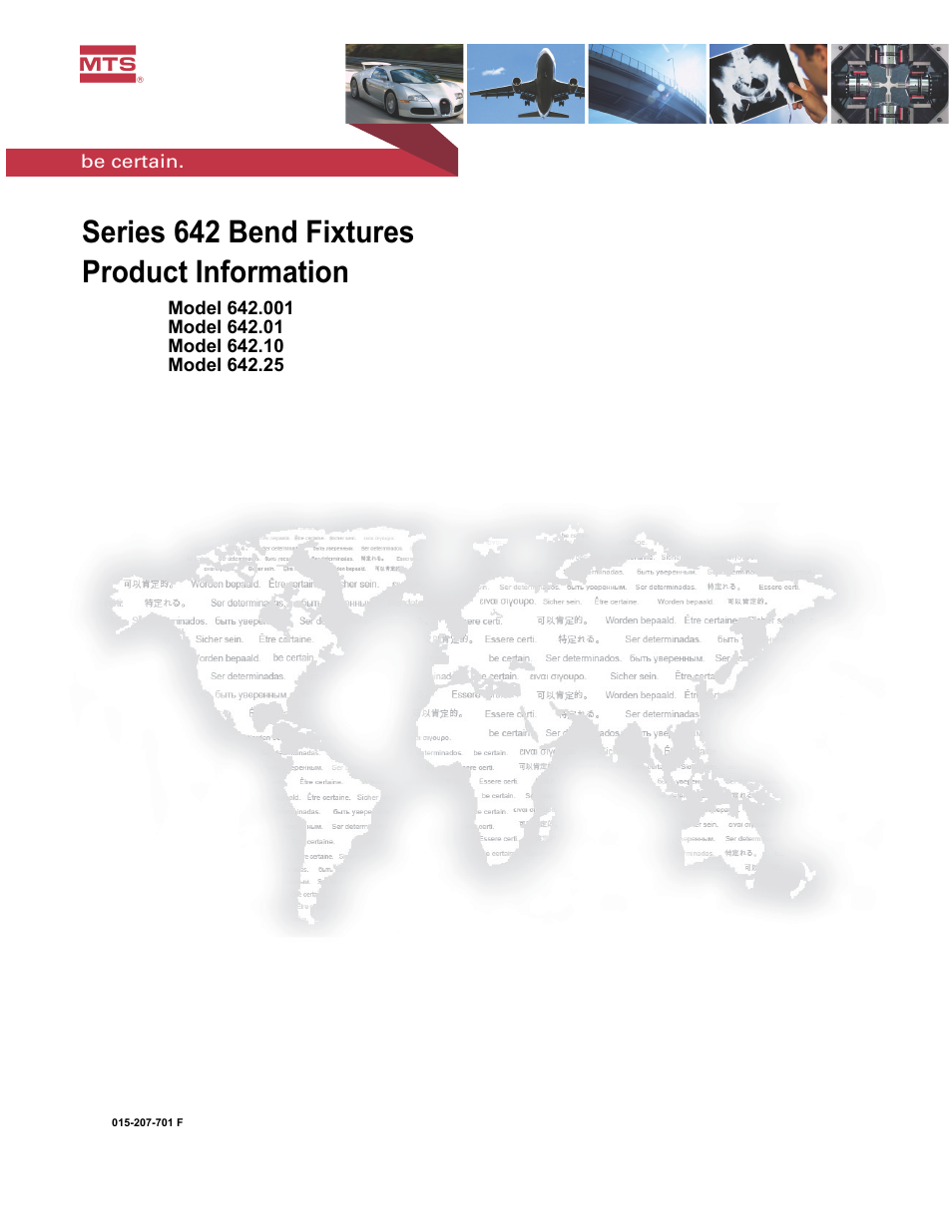 MTS Series 642 Bend Fixtures User Manual | 46 pages