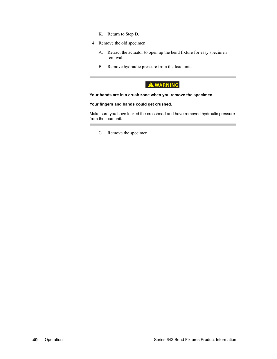 MTS Series 642 Bend Fixtures User Manual | Page 40 / 46