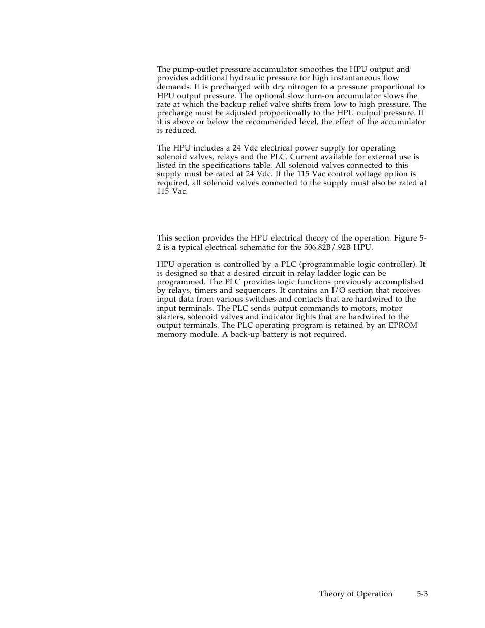 2 electrical operation | MTS Hydraulic Power Unit Model 506-92 User Manual | Page 40 / 49