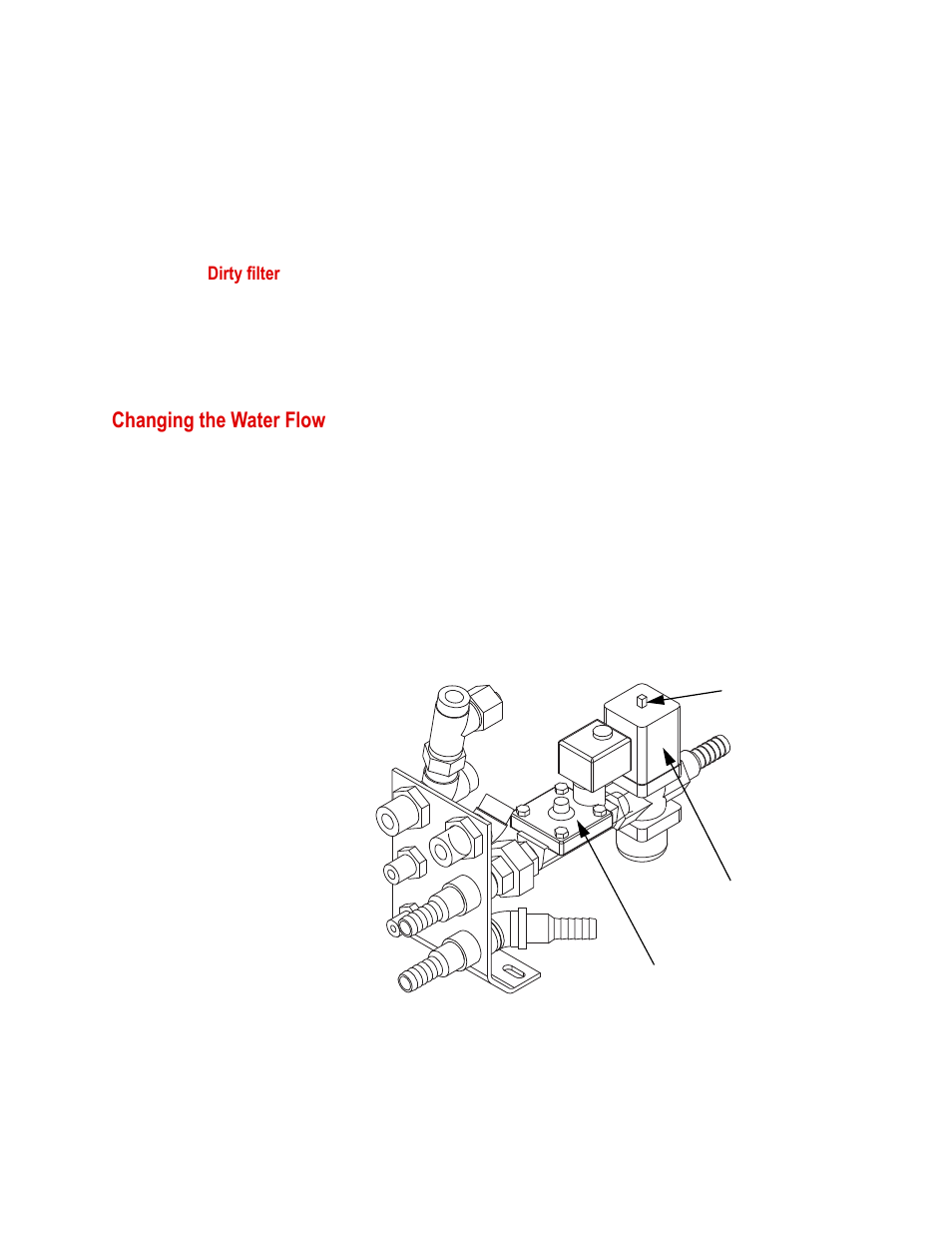 Changing the water flow, Changing the water flow 42 | MTS Series 505 SilentFlo Hydraulic Power Unit Model 505-11 User Manual | Page 42 / 90