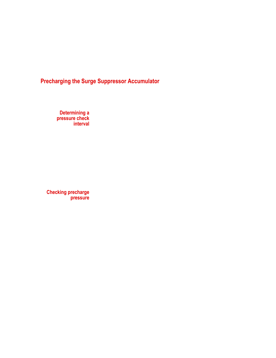 Precharging the surge suppressor accumulator, Precharging the surge suppressor accumulator 71 | MTS Series 505 SilentFlo Hydraulic Power Unit Model 505-11 User Manual | Page 71 / 90