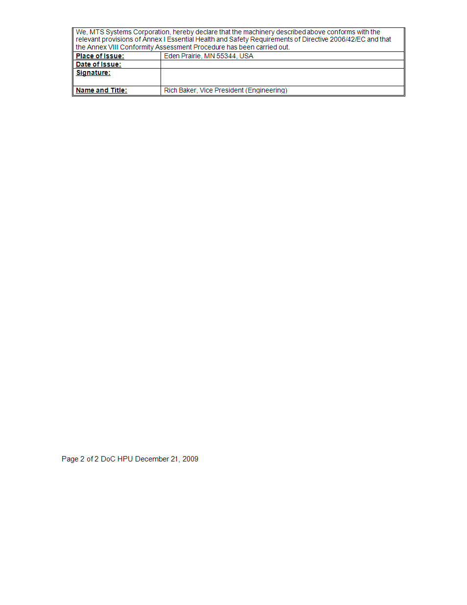 MTS Series 505 SilentFlo Hydraulic Power Unit Model 505-180 User Manual | Page 116 / 118