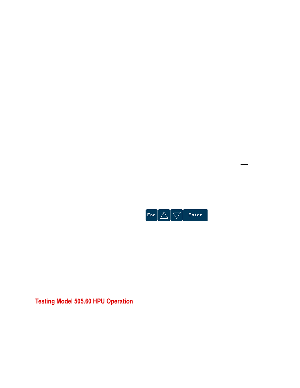 Testing model 505.60 hpu operation, Testing model 505.60 hpu operation 56 | MTS Series 505 SilentFlo Hydraulic Power Unit Model 505-180 User Manual | Page 56 / 118