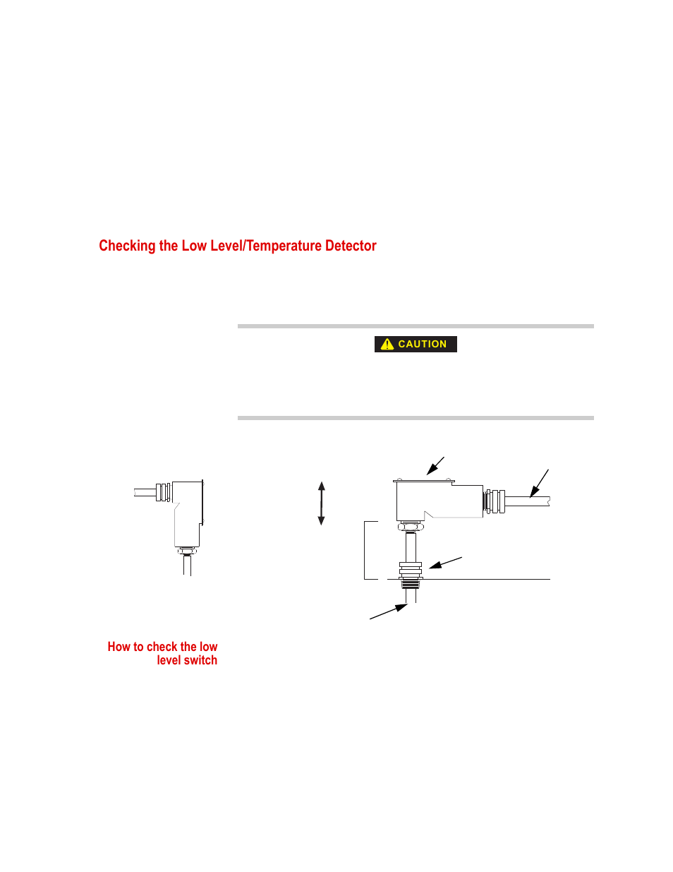 Checking the low level/temperature detector, Checking the low level/temperature detector 93 | MTS Series 505 SilentFlo Hydraulic Power Unit Model 505-180 User Manual | Page 93 / 118