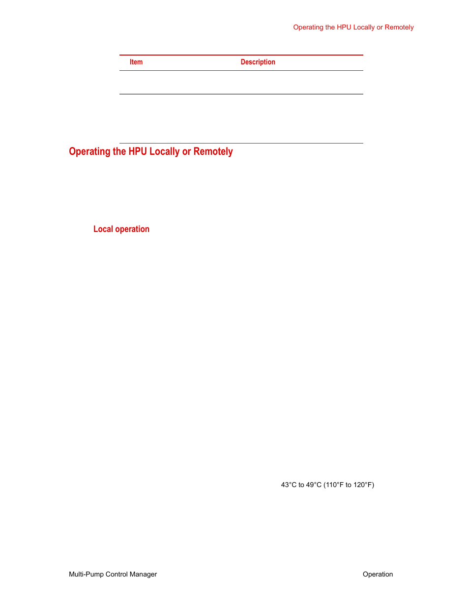 Operating the hpu locally or remotely, Operating the hpu locally or remotely 33 | MTS Multi-Pump Control Manager User Manual | Page 33 / 40