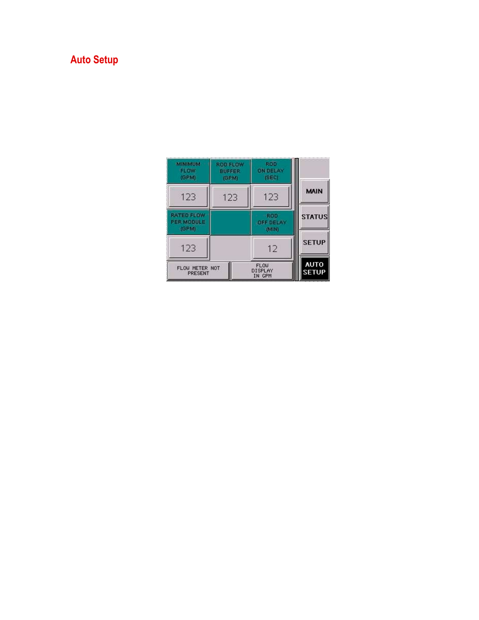 Auto setup, Auto setup 21 | MTS Multi-Pump Control Manager Remote Human-Machine Interface User Manual | Page 23 / 34