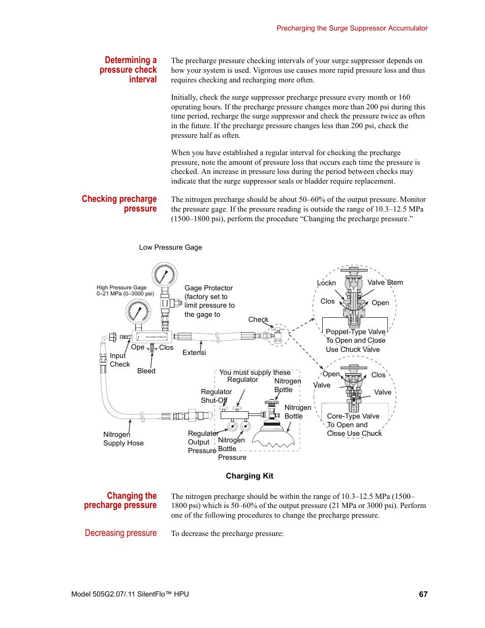 MTS Series 505G2 SilentFlo Hydraulic Power Unit Model 505G2-11 User Manual | Page 67 / 86