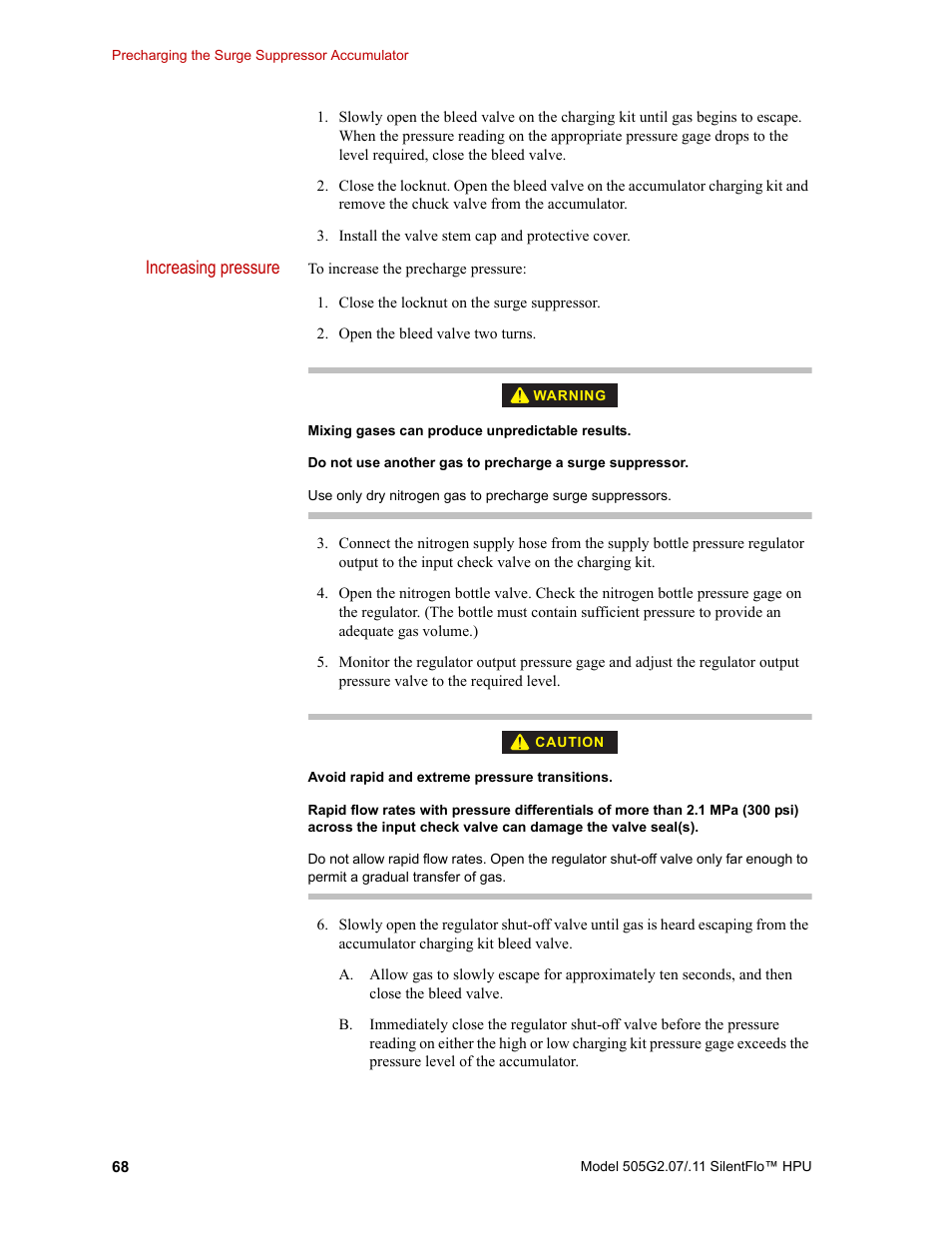 MTS Series 505G2 SilentFlo Hydraulic Power Unit Model 505G2-11 User Manual | Page 68 / 86
