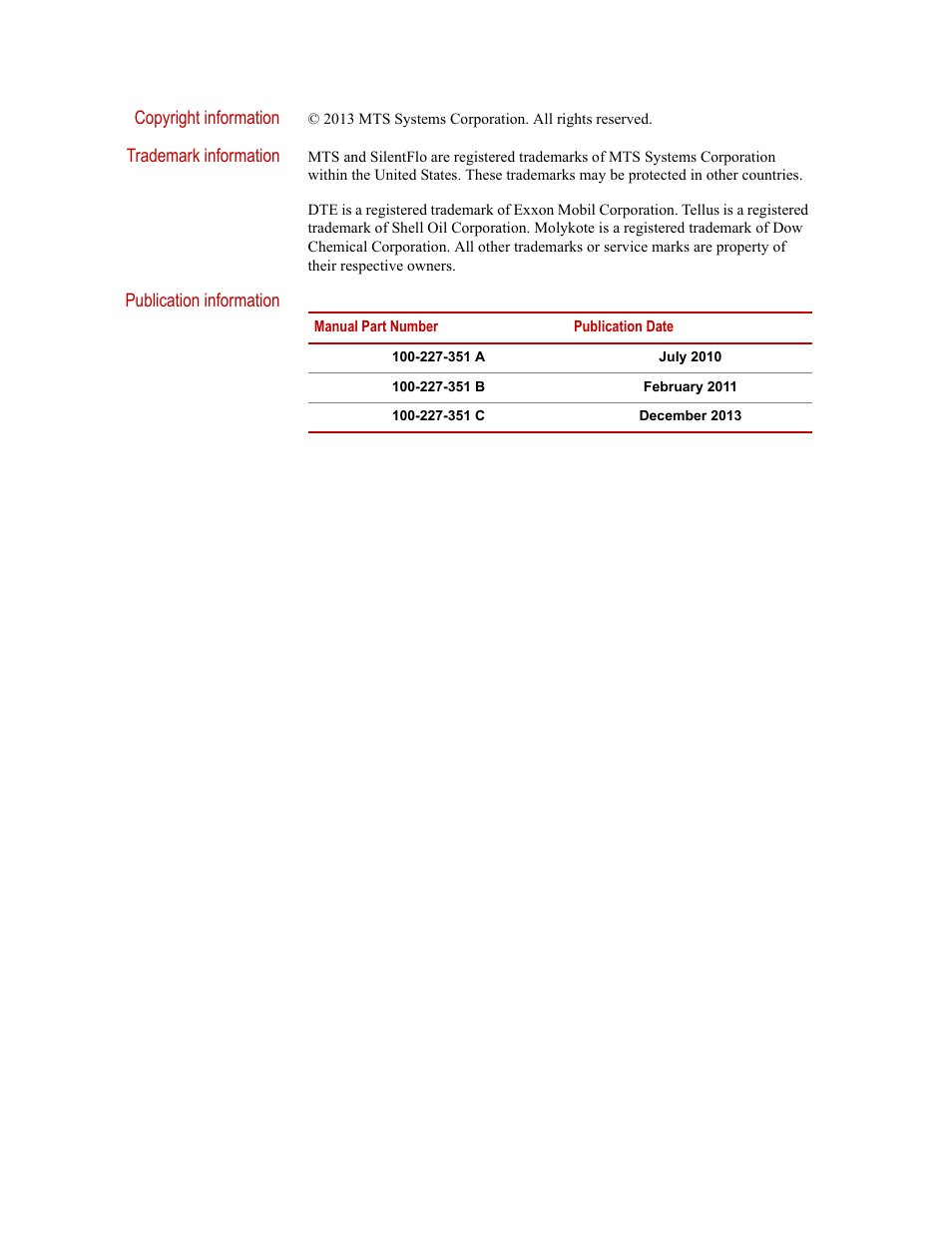 MTS Series 505G2 SilentFlo Hydraulic Power Unit Model 505G2-30 User Manual | Page 2 / 90
