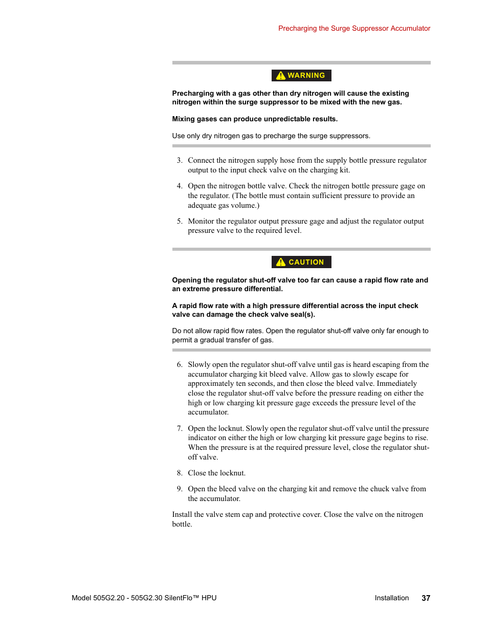 MTS Series 505G2 SilentFlo Hydraulic Power Unit Model 505G2-30 User Manual | Page 37 / 90