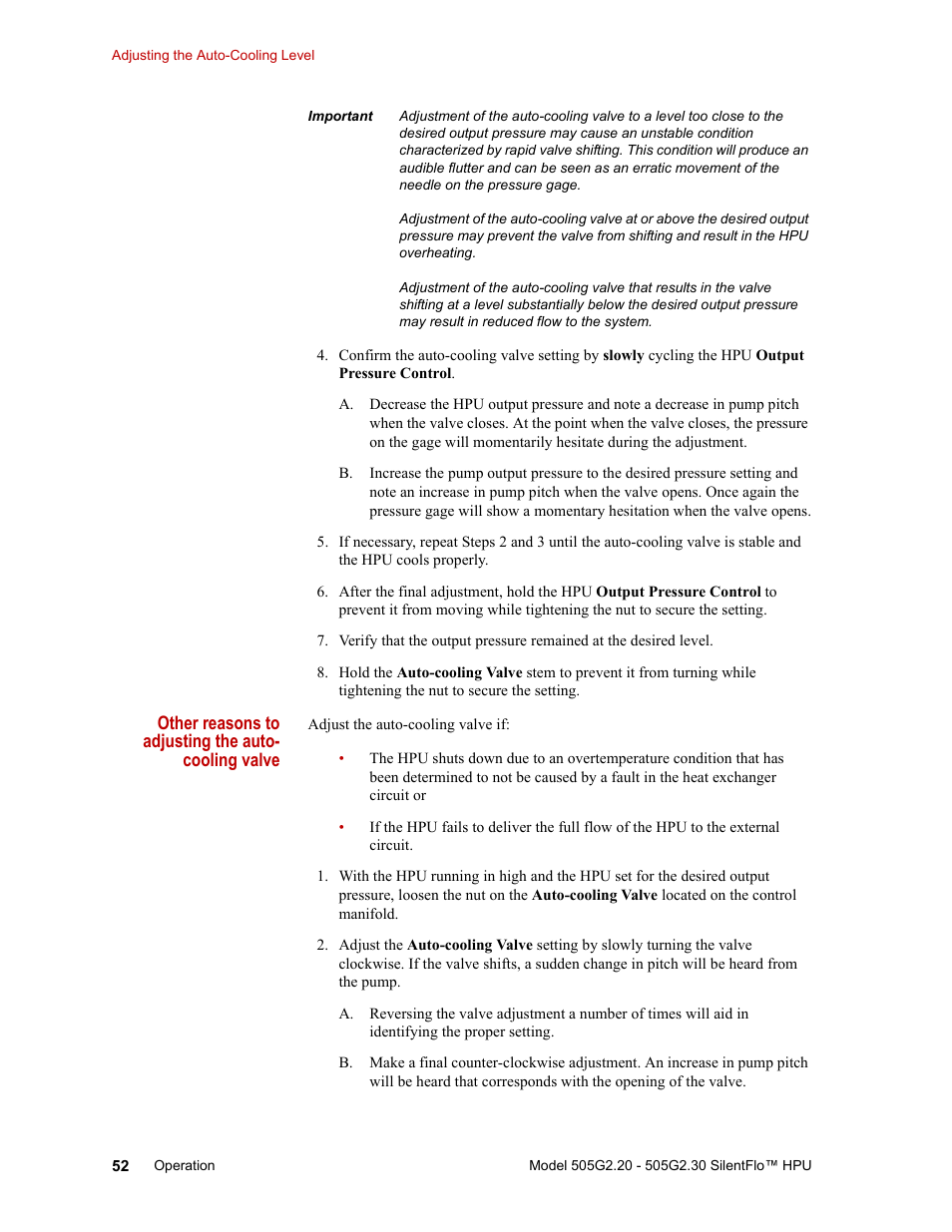 MTS Series 505G2 SilentFlo Hydraulic Power Unit Model 505G2-30 User Manual | Page 52 / 90