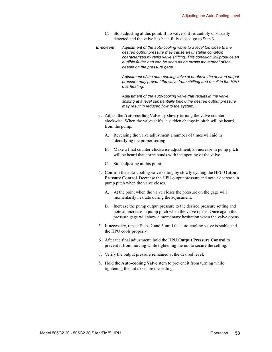 MTS Series 505G2 SilentFlo Hydraulic Power Unit Model 505G2-30 User Manual | Page 53 / 90