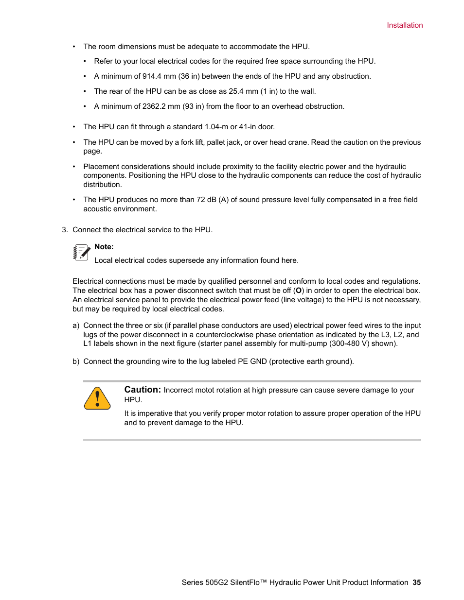 MTS Series 505G2 SilentFlo Hydraulic Power Unit Model 505G2-180 User Manual | Page 35 / 100