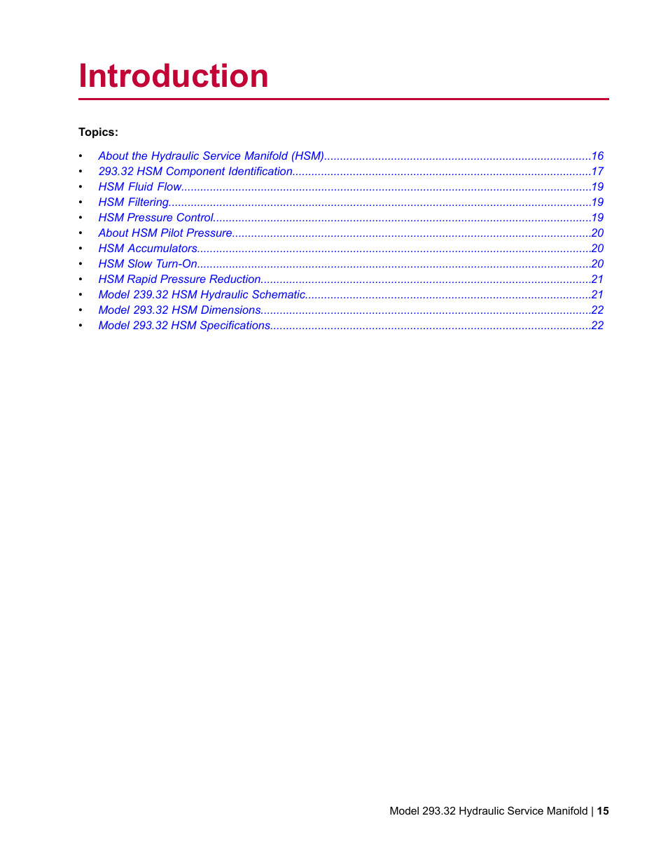 Introduction | MTS Model 293-32 Hydraulic Service Manifold User Manual | Page 15 / 52