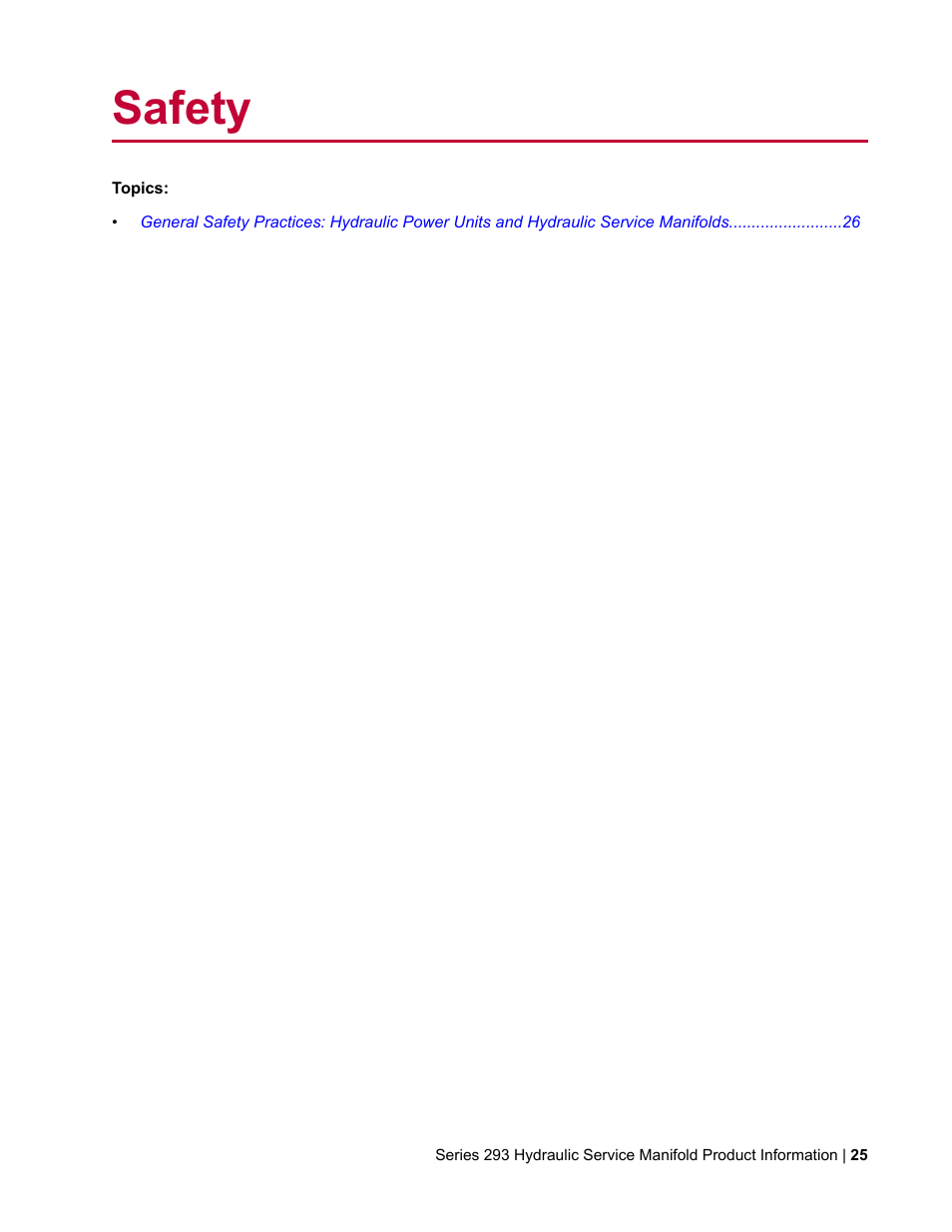 Safety | MTS Hydraulic Service Manifold Model 293-12B User Manual | Page 25 / 52