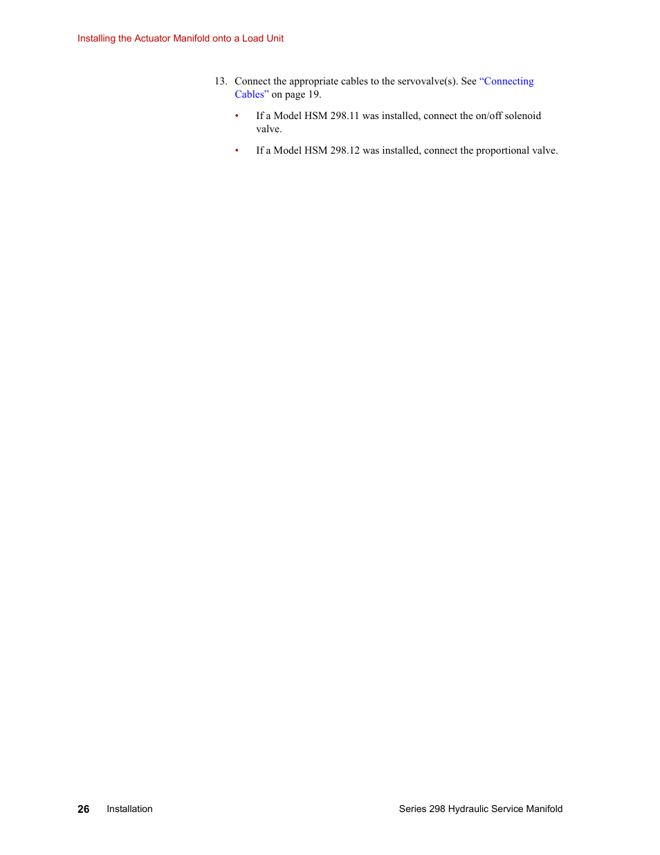 MTS Series 298 Hydraulic Service Manifold User Manual | Page 26 / 38