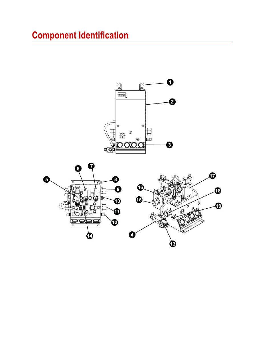 Component identification, Component identification 14 | MTS Isolation Service Manifold User Manual | Page 14 / 40
