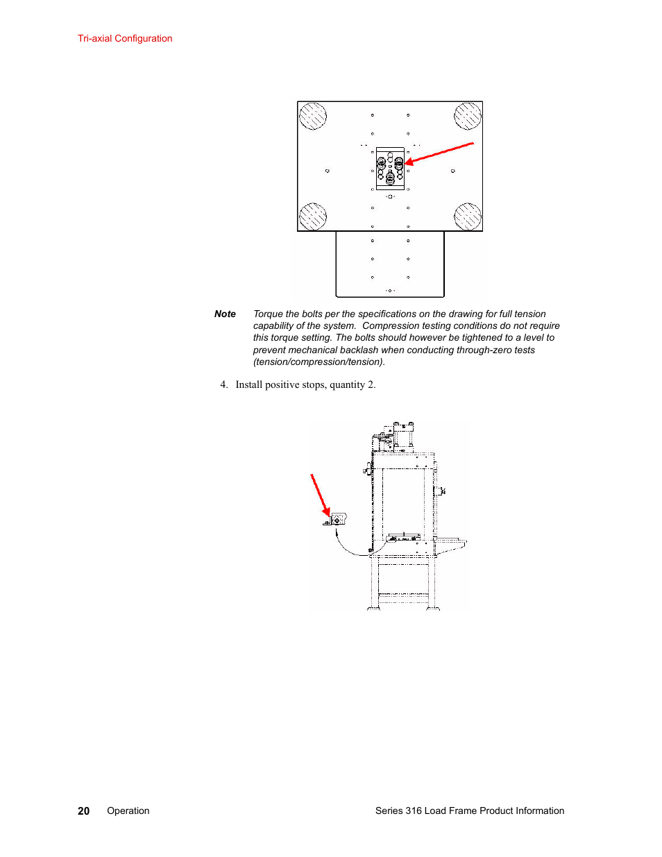 MTS 316 Load Frame User Manual | Page 20 / 44