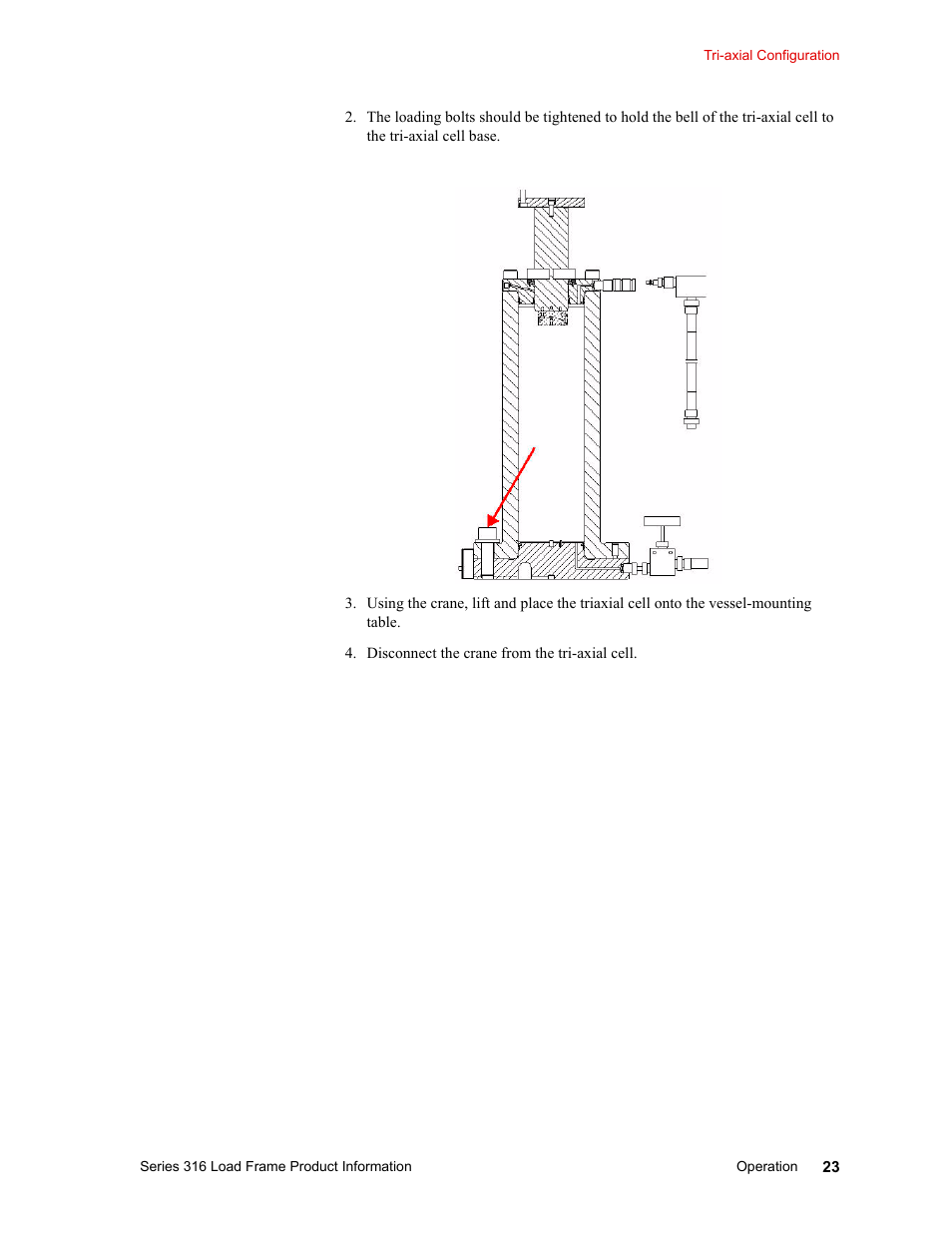 MTS 316 Load Frame User Manual | Page 23 / 44