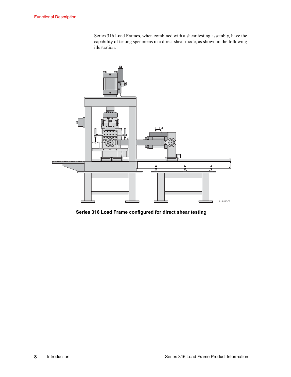 MTS 316 Load Frame User Manual | Page 8 / 44