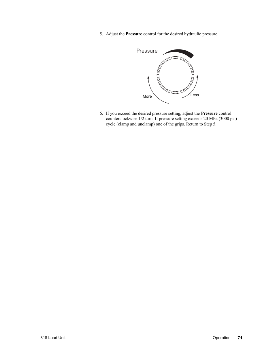 MTS 318 Load Unit User Manual | Page 71 / 120