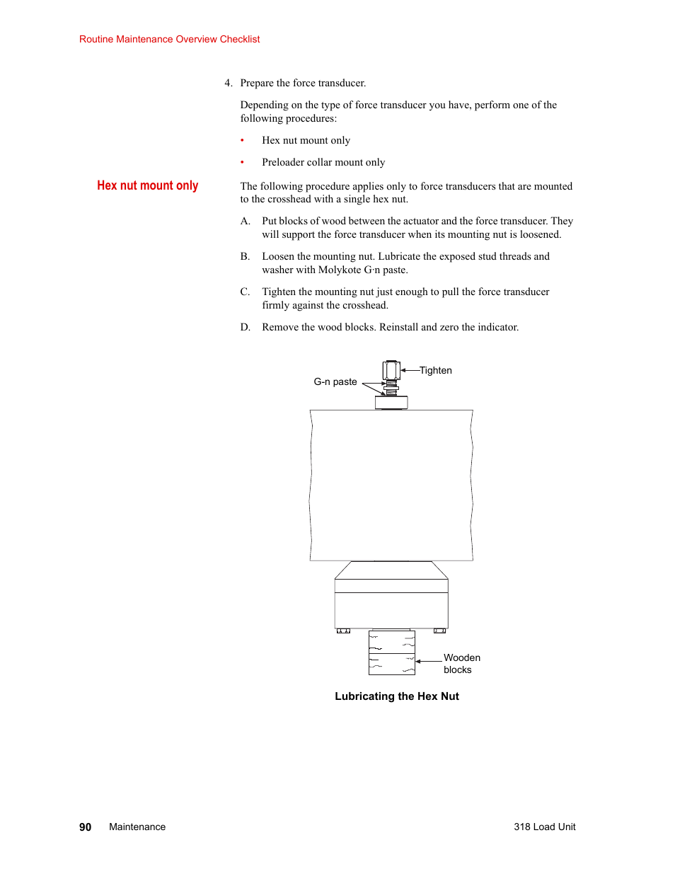 MTS 318 Load Unit User Manual | Page 90 / 120
