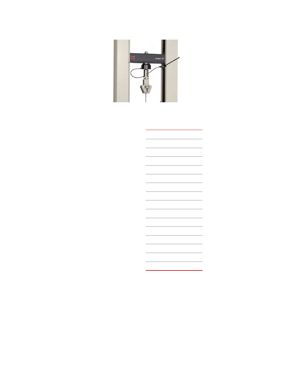Crosshead load cell connector | MTS Insight Material Testing Systems User Manual | Page 51 / 78