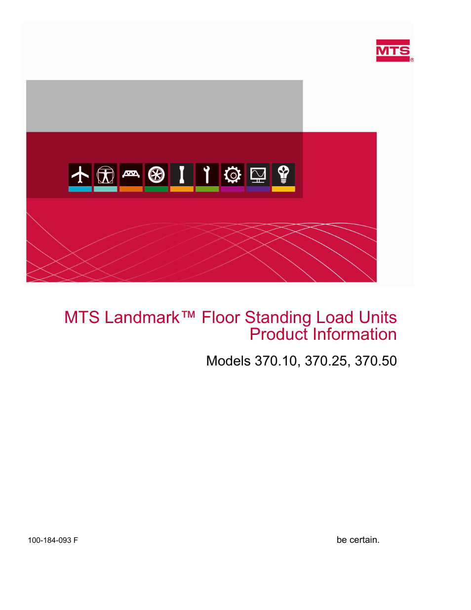 MTS Landmark  Floor Standing User Manual | 128 pages