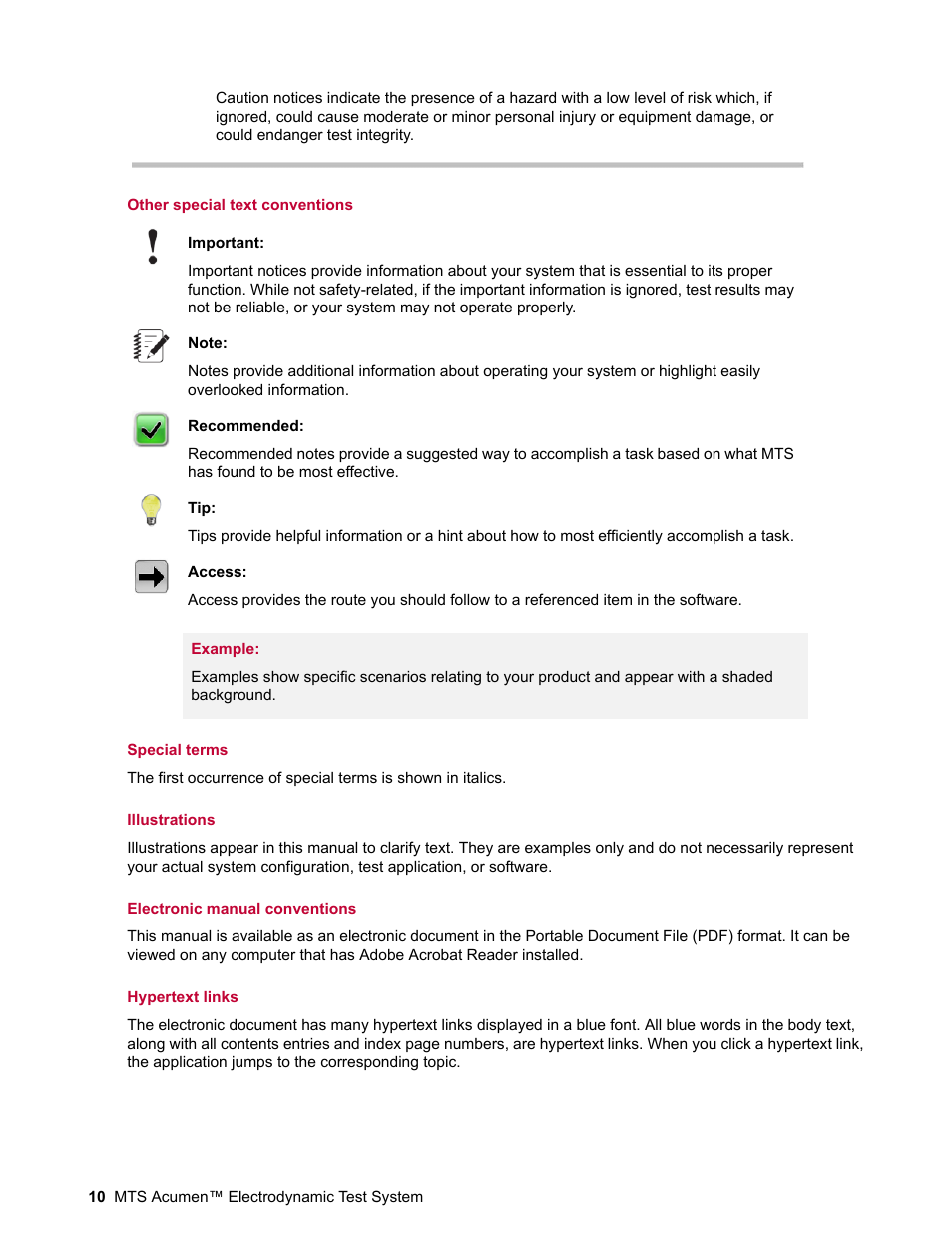 MTS Acumen Electrodynamic Lift and Move Guide User Manual | Page 10 / 26