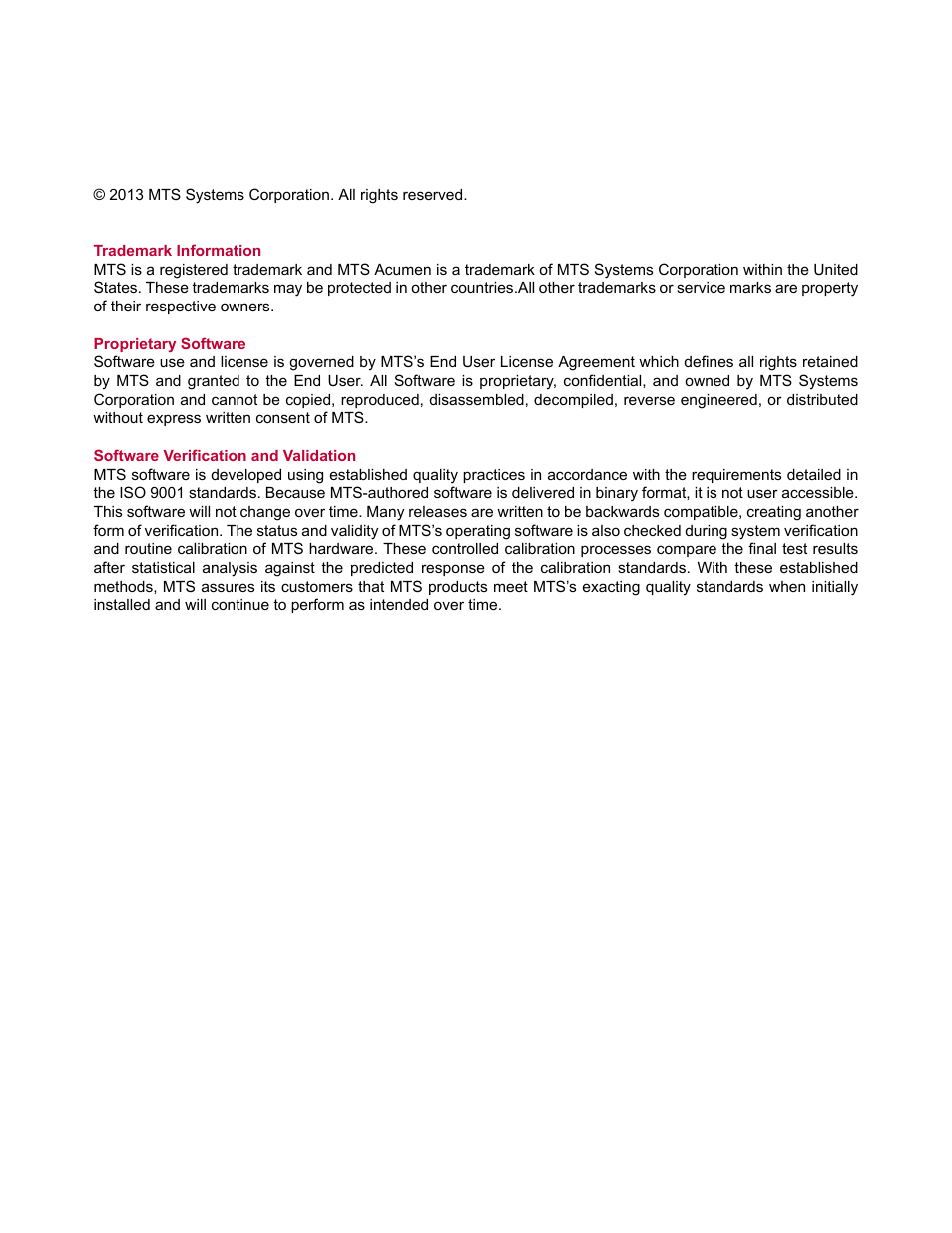MTS Acumen Electrodynamic Lift and Move Guide User Manual | Page 2 / 26