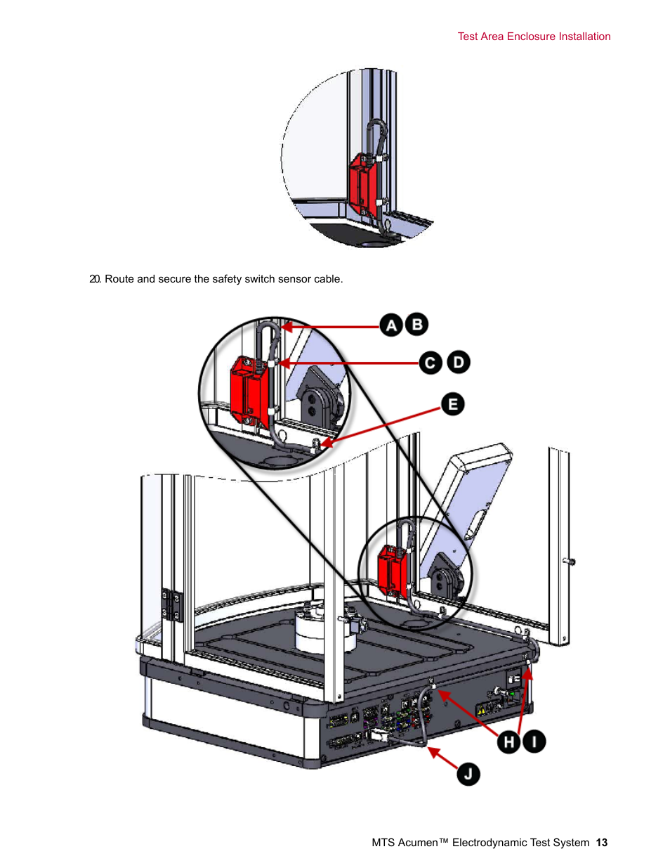 MTS Acumen Electrodynamic Test Area Enclosure User Manual | Page 13 / 18