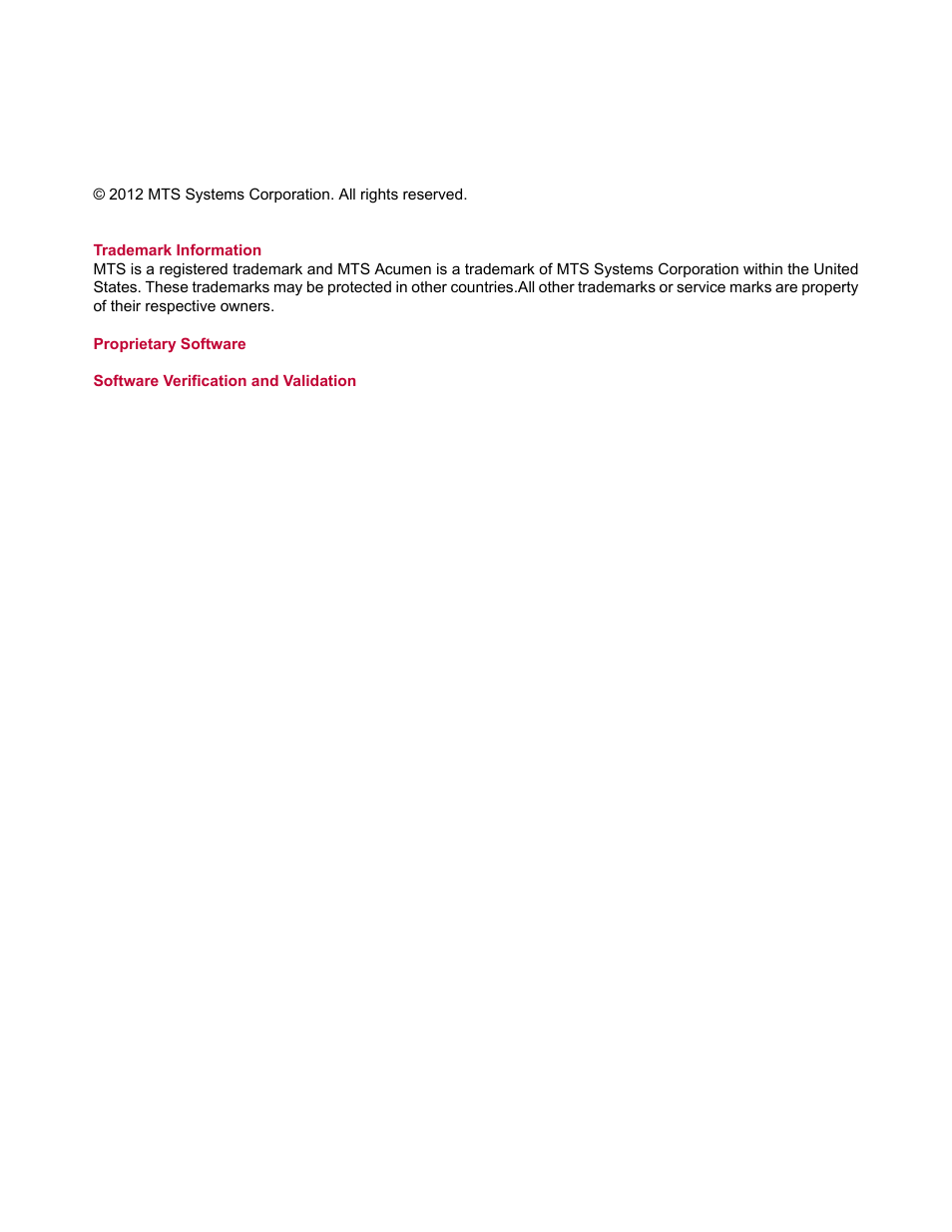 MTS Acumen Electrodynamic Test Area Enclosure User Manual | Page 2 / 18