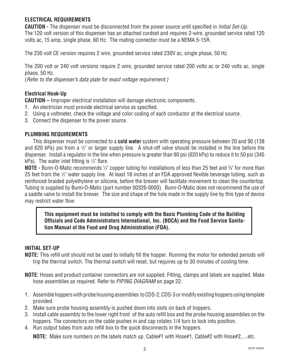 Bunn AFPO-2 User Manual | Page 3 / 25