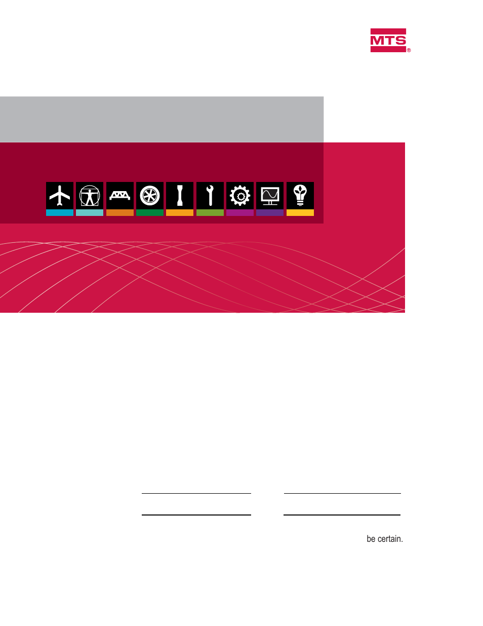 MTS Criterion 40 - Installation and Commissioning Plan User Manual | 16 pages